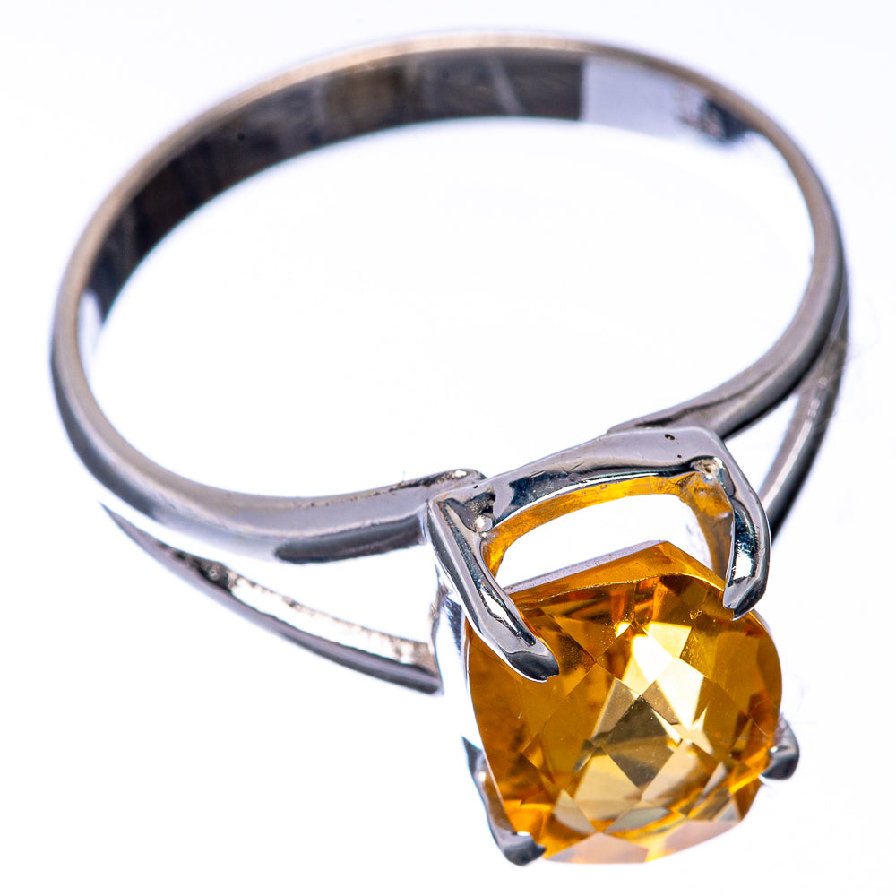 Faceted Citrine Ring Size 9 (925 Sterling Silver) R145097