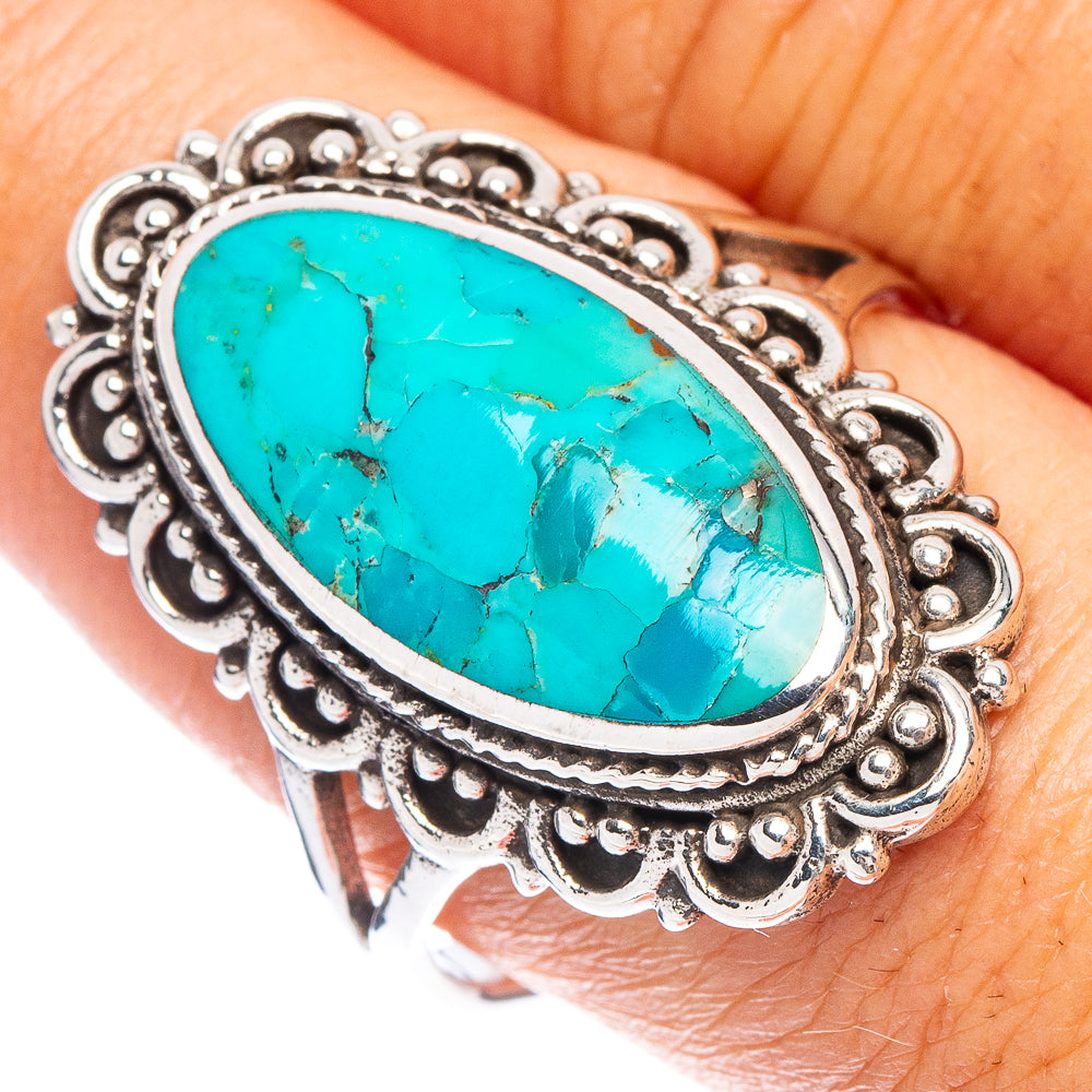 Rare Arizona Turquoise Ring Size 9.5 (925 Sterling Silver) R7235