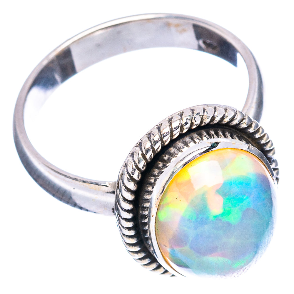 Rare AAA Ethiopian Opal Ring Size 6.75 (.925 Sterling Silver)