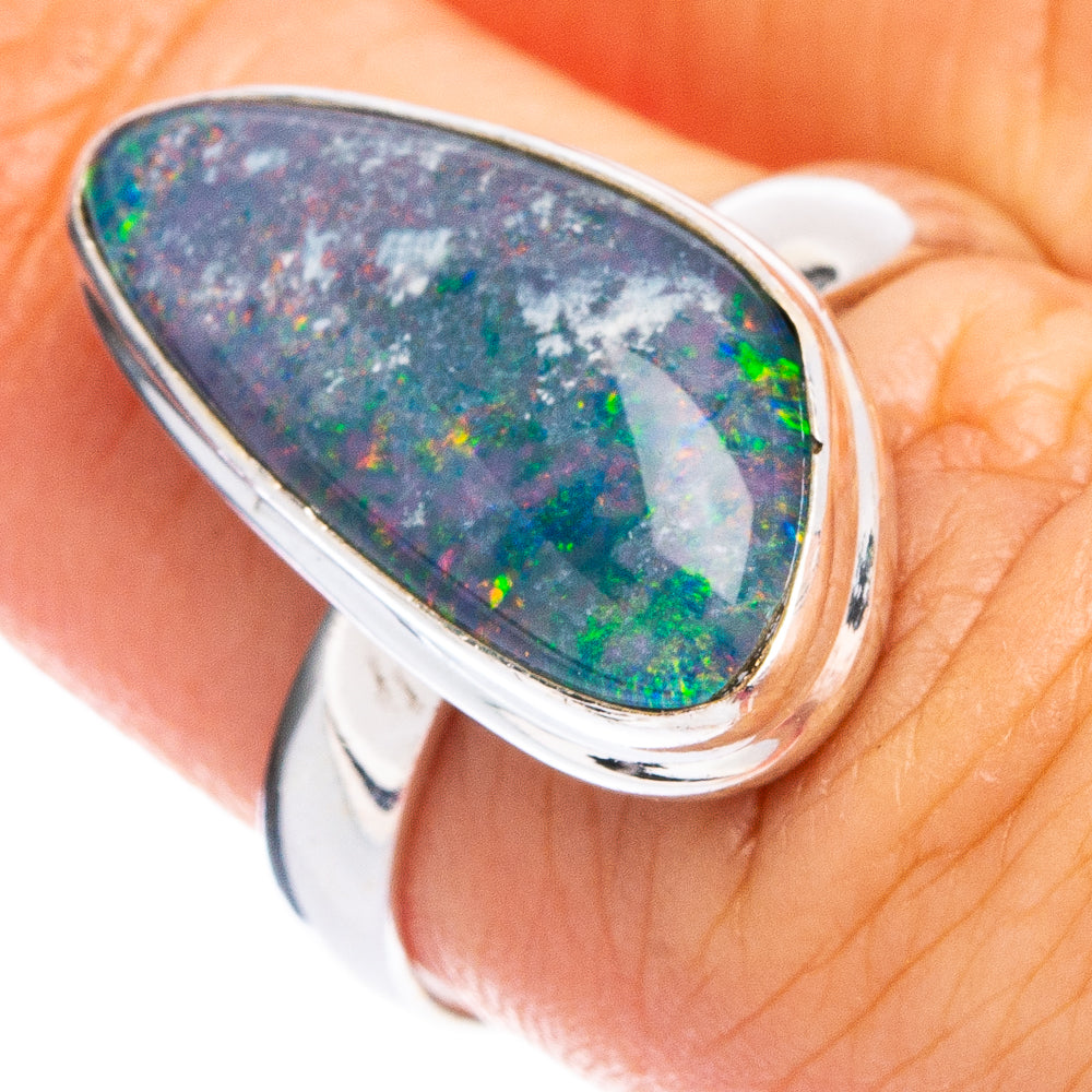 Rare Triplet Opal Ring Size 6.25 (.925 Sterling Silver)