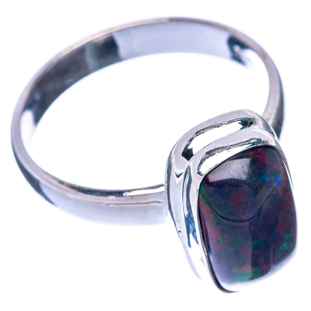 Black Opal Ring Size 7.5 (925 Sterling Silver) R144855