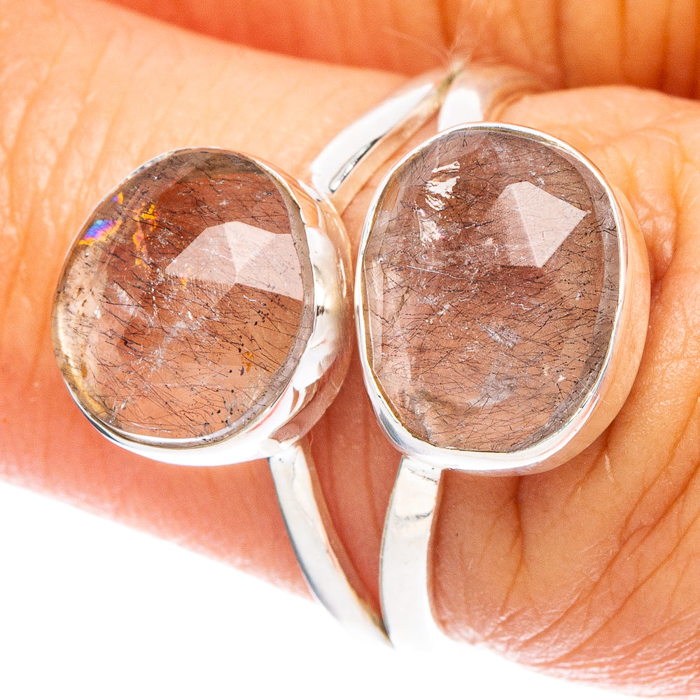 Tourmalinated Quartz Ring Size 7 (925 Sterling Silver) R6839
