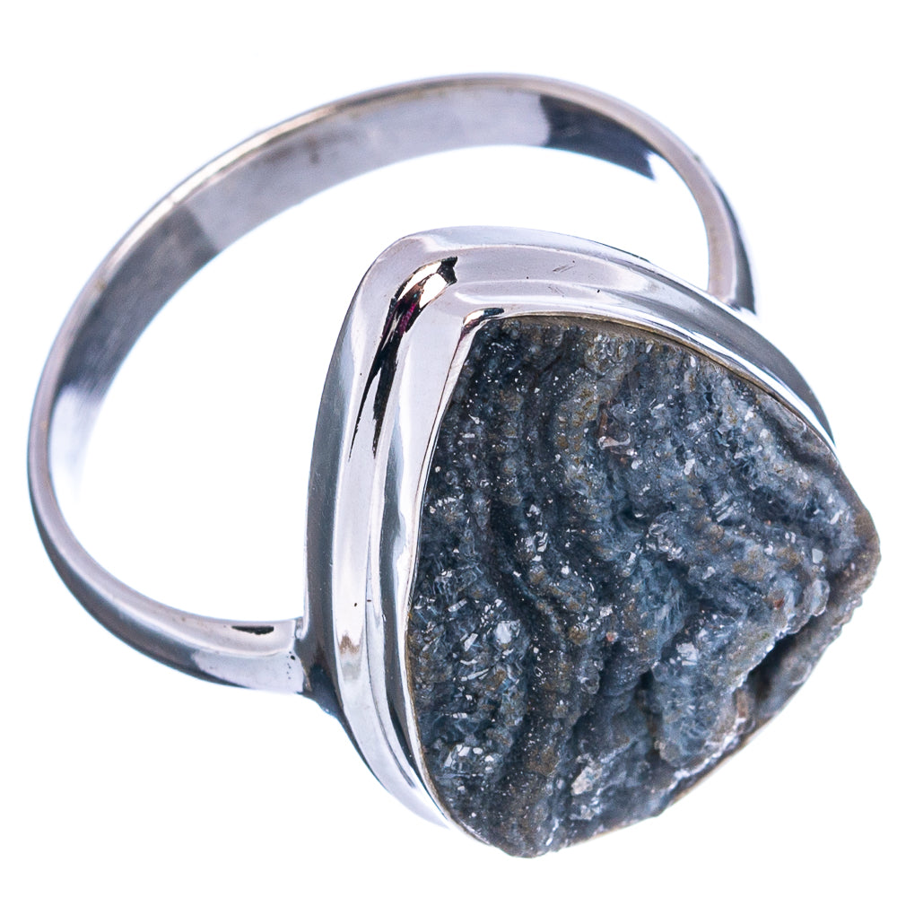 Desert Rose Druzy Ring Size 11 (.925 Sterling Silver)