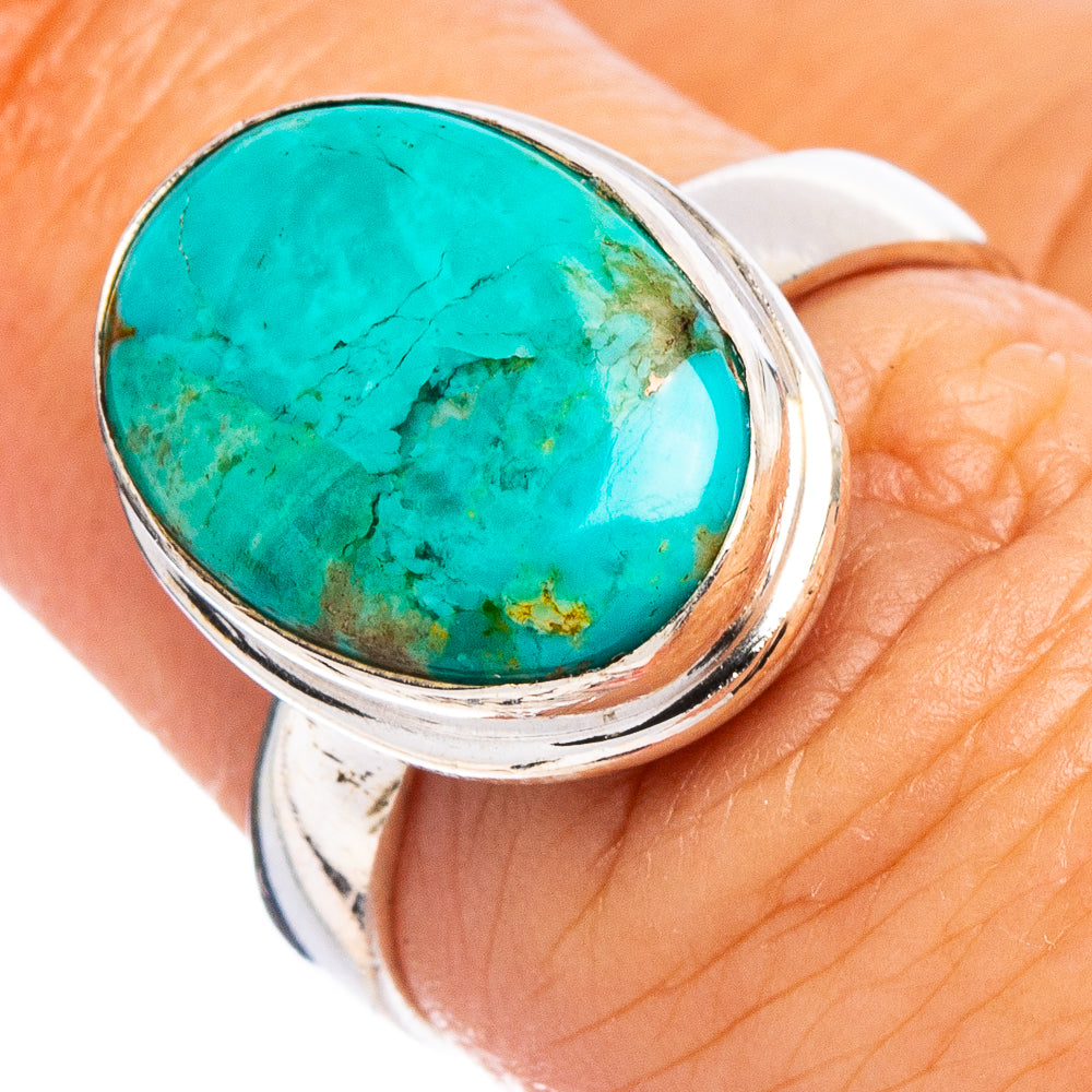 Rare Kingman Turquoise Ring Size 6.75 (.925 Sterling Silver)