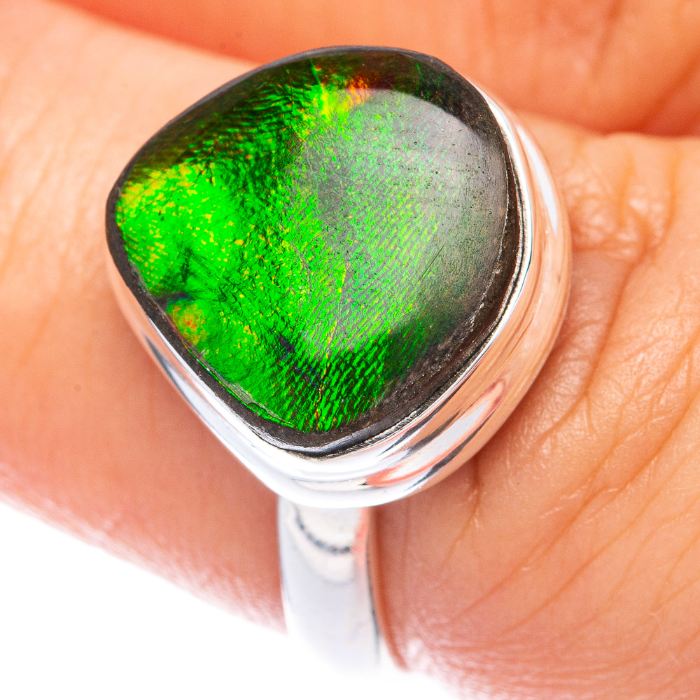 Ammolite Ring Size 6.75 (925 Sterling Silver) R144961