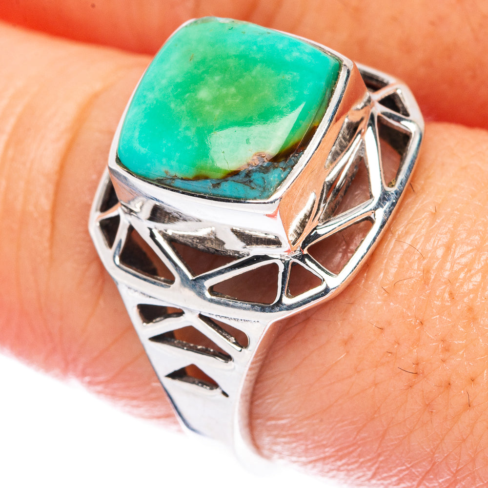 Chrysocolla Ring Size 8 (925 Sterling Silver) R2758