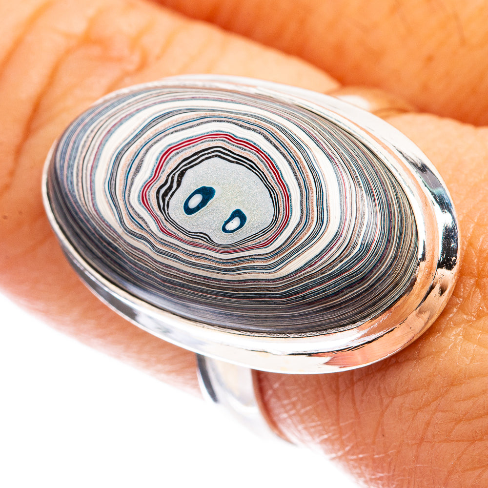 Fordite Ring Size 8 (925 Sterling Silver) R142859