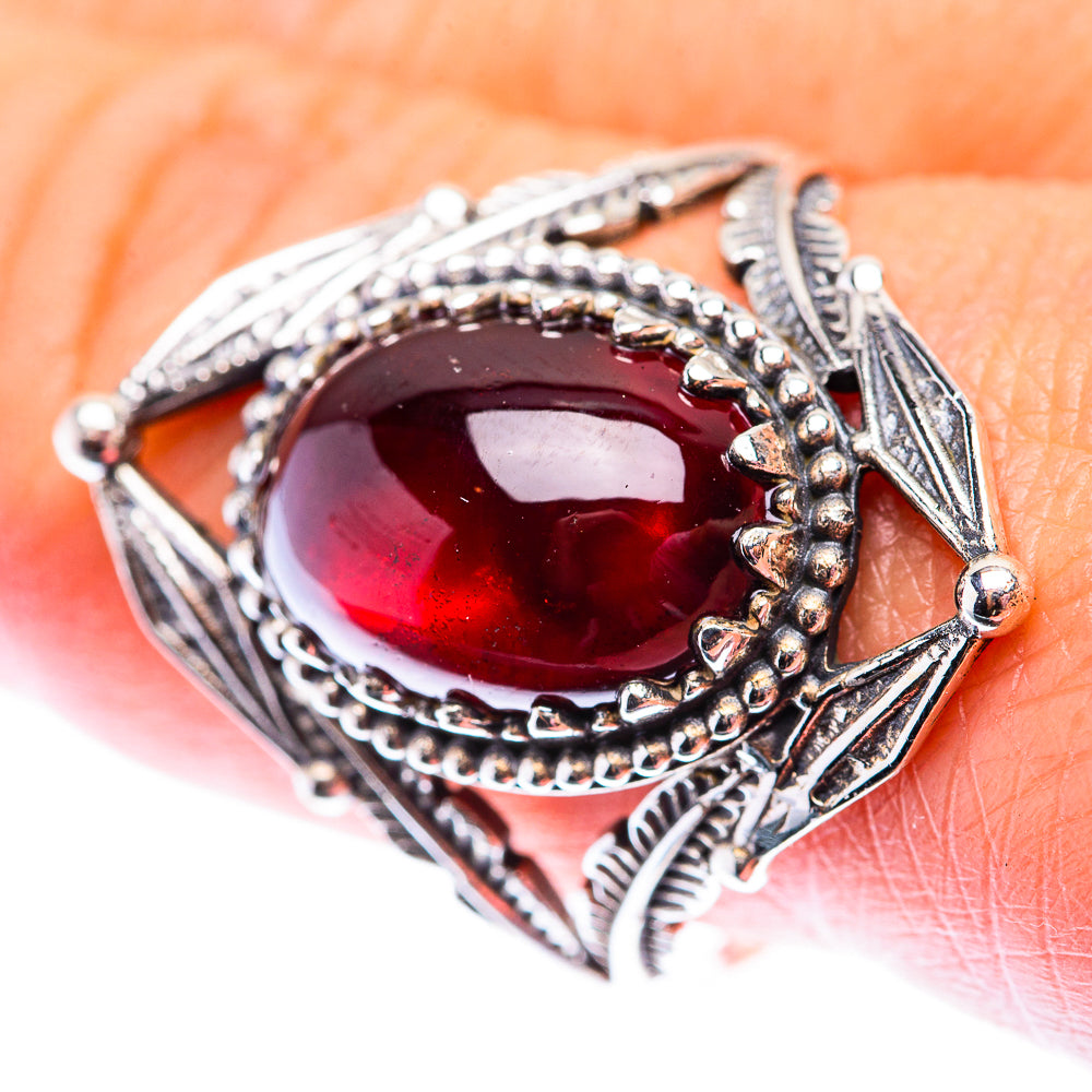 Garnet Ring Size 10 (925 Sterling Silver) RING140088