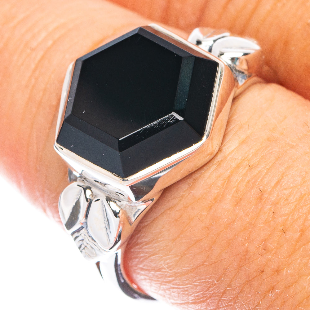 Premium Black Onyx Ring Size 8.75 (925 Sterling Silver) RING7781