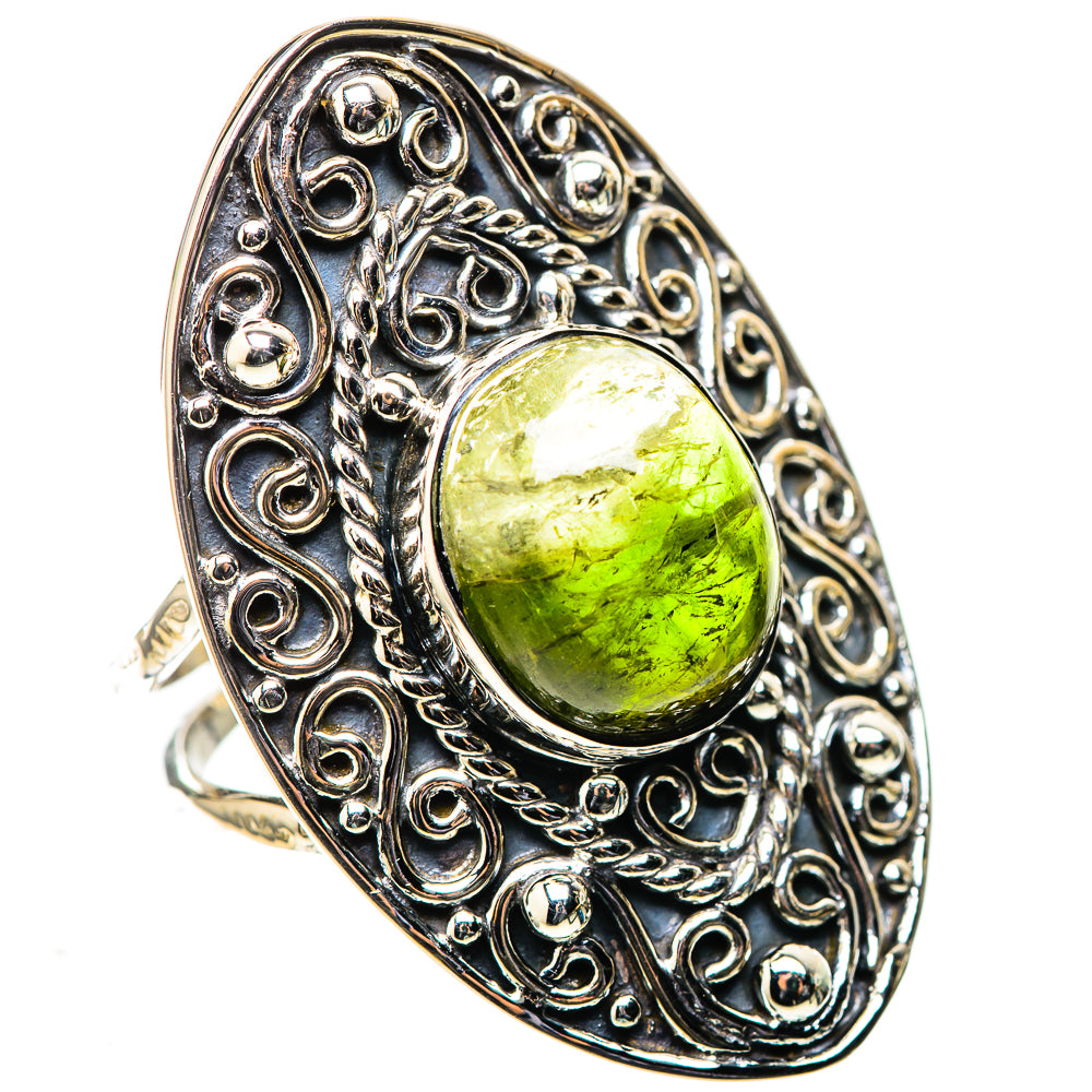 Signature Large Green Tourmaline Ring Size 9 (925 Sterling Silver) RING138146