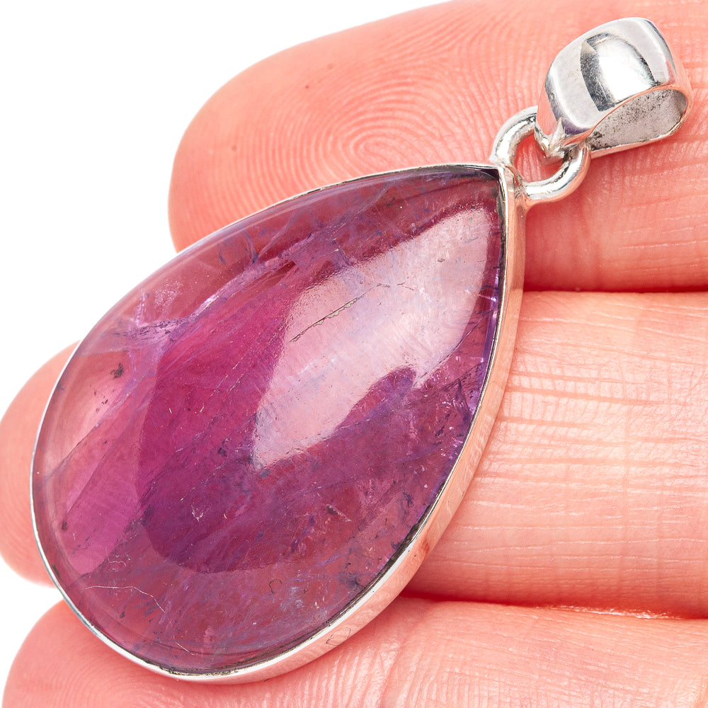Amethyst Pendant 1 5/8" (925 Sterling Silver) P42176