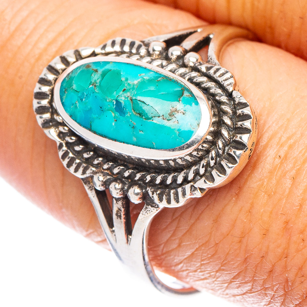 Rare Arizona Turquoise Ring Size 9.5 (925 Sterling Silver) R7318