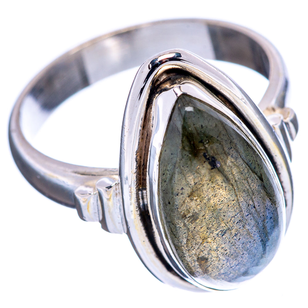 Labradorite Ring Size 6.5 (.925 Sterling Silver)