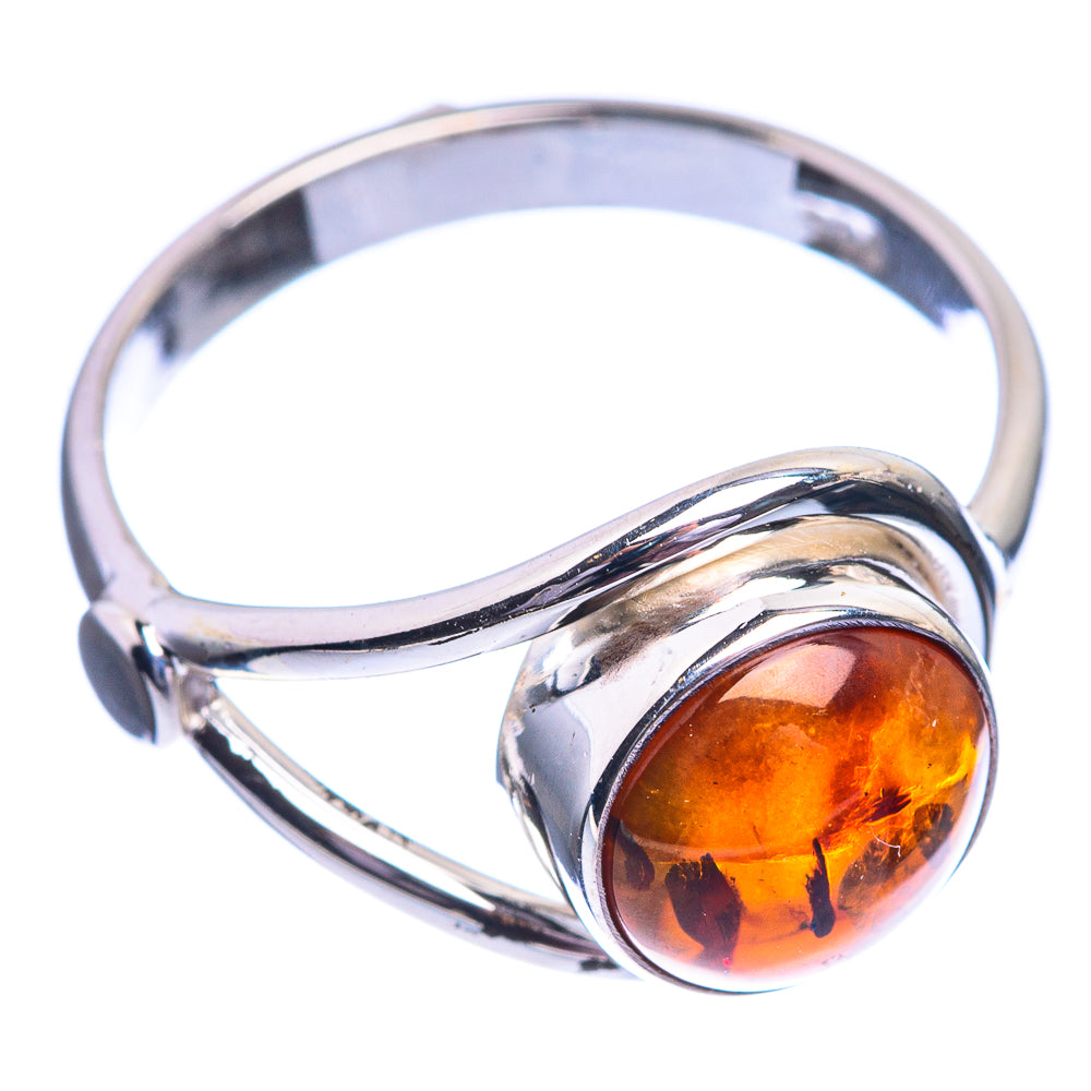 Baltic Amber Ring Size 6.5 (925 Sterling Silver) R142257