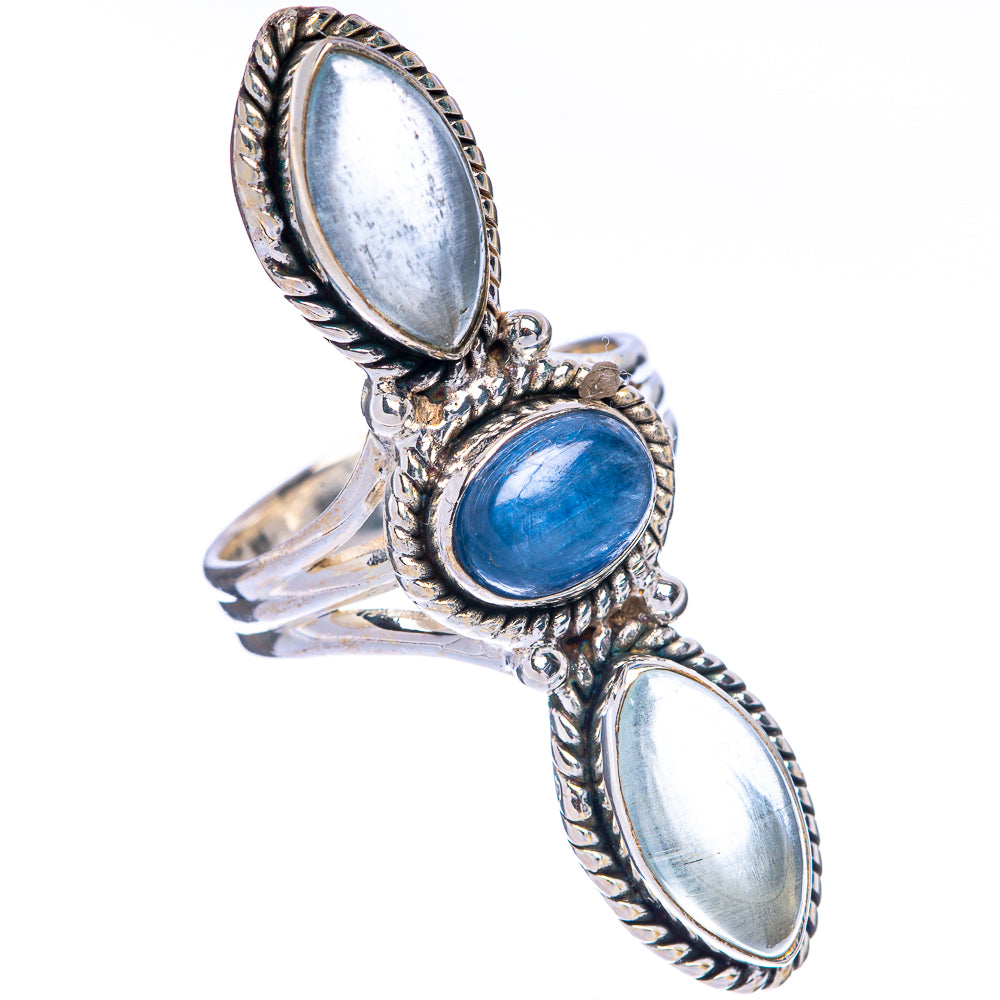 Large Kyanite, Aquamarine Ring Size 6 (925 Sterling Silver) R144787