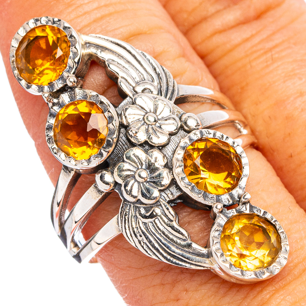 Citrine Ring Size 9.5 (.925 Sterling Silver)