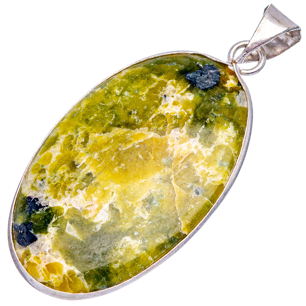 Stichtite Pendant 2 1/8" (Silver Plated)