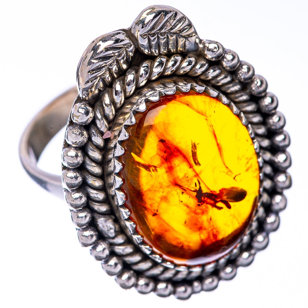 Baltic Amber Ring Size 7.5 (925 Sterling Silver) R145143