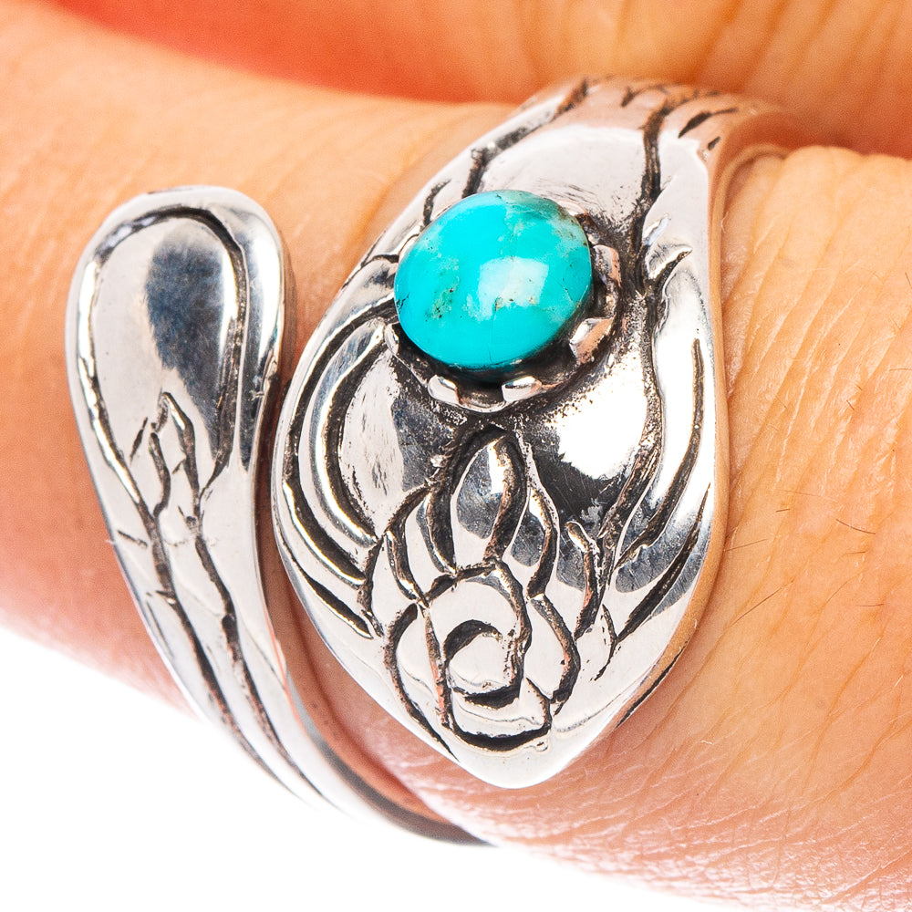 Rare Arizona Turquoise Ring Size 7.25 (925 Sterling Silver) R7316