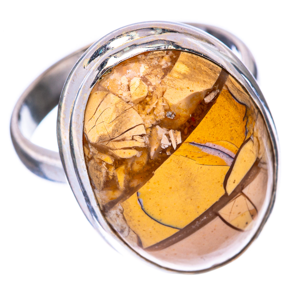Brecciated Mookaite Jasper Ring Size 8 (925 Sterling Silver) R1616