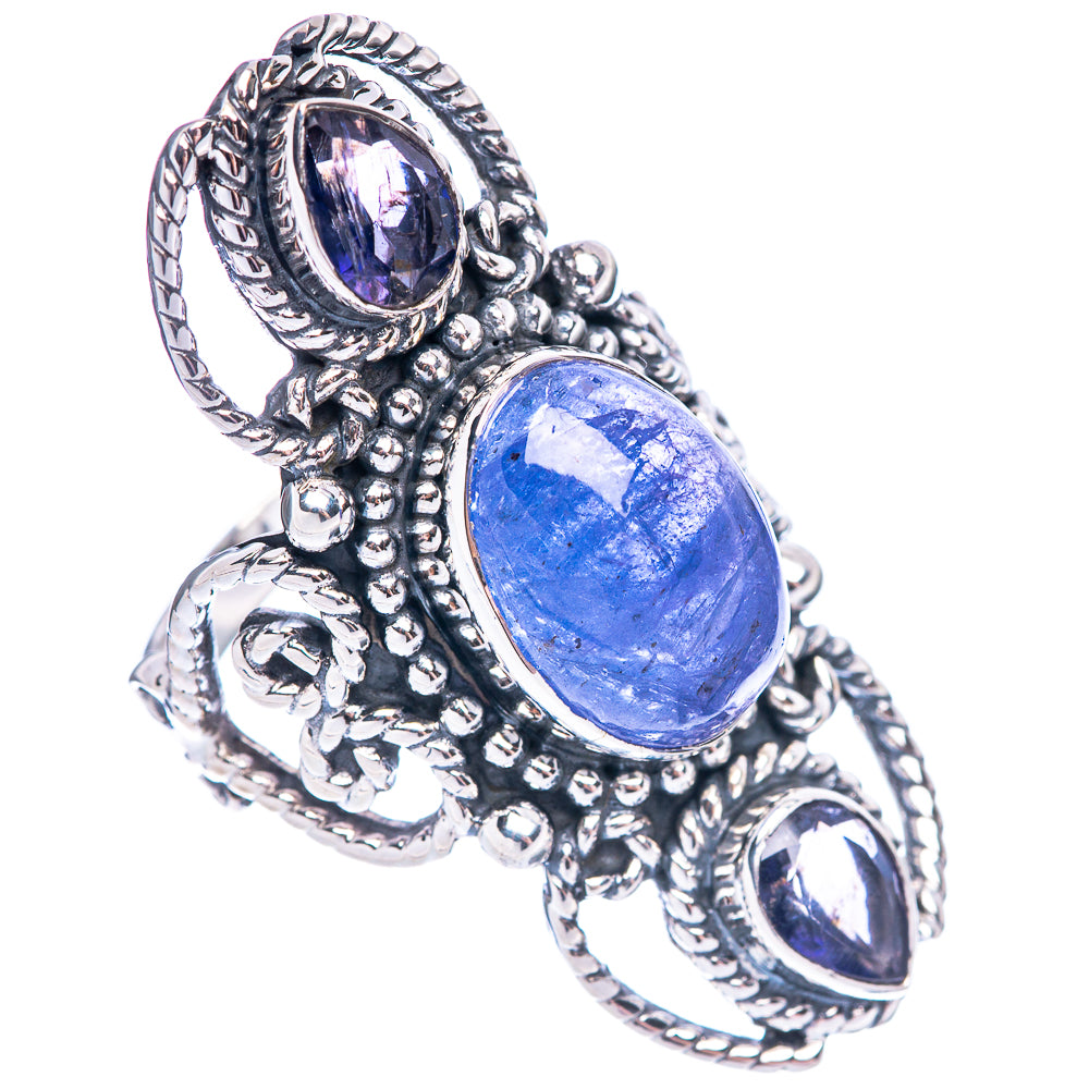 Signature Natural Tanzanite Ring Size 7.75 (925 Sterling Silver) R1780