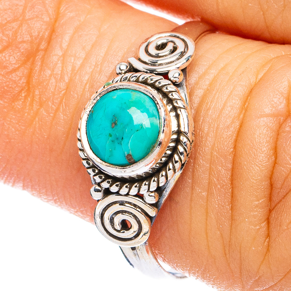 Mohave Turquoise Ring Size 7 (925 Sterling Silver) R8264