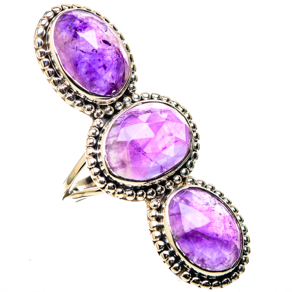 Signature Huge Amethyst Ring Size 6.5 (925 Sterling Silver) RING138166