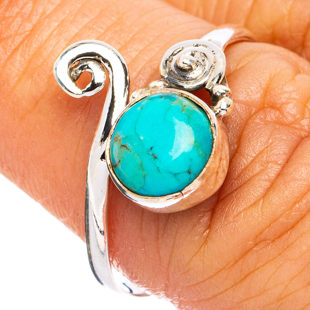 Mohave Turquoise Ring Size 7.25 (925 Sterling Silver) R8343