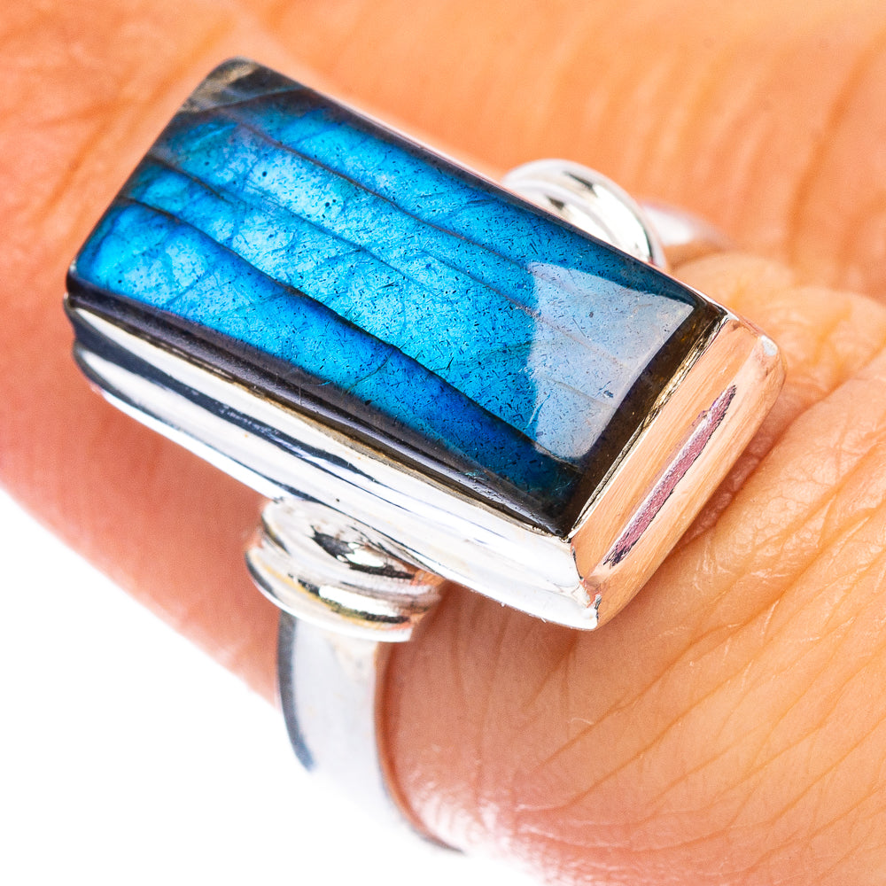 Labradorite Ring Size 6.75 (.925 Sterling Silver)