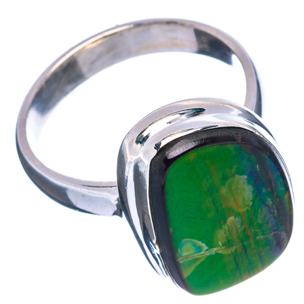 Rare Canadian Ammolite Ring Size 6.5 (.925 Sterling Silver)
