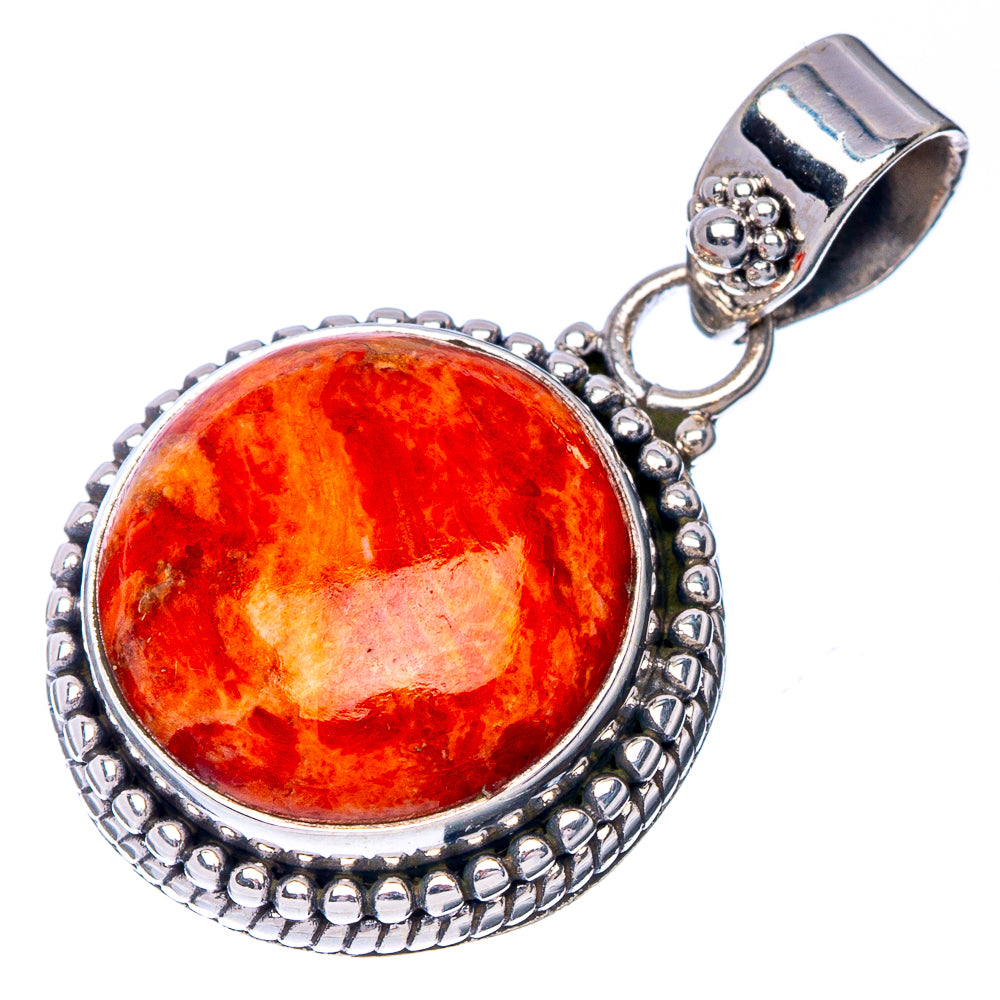 Sponge Coral Pendant 1 1/8" (925 Sterling Silver) P41050