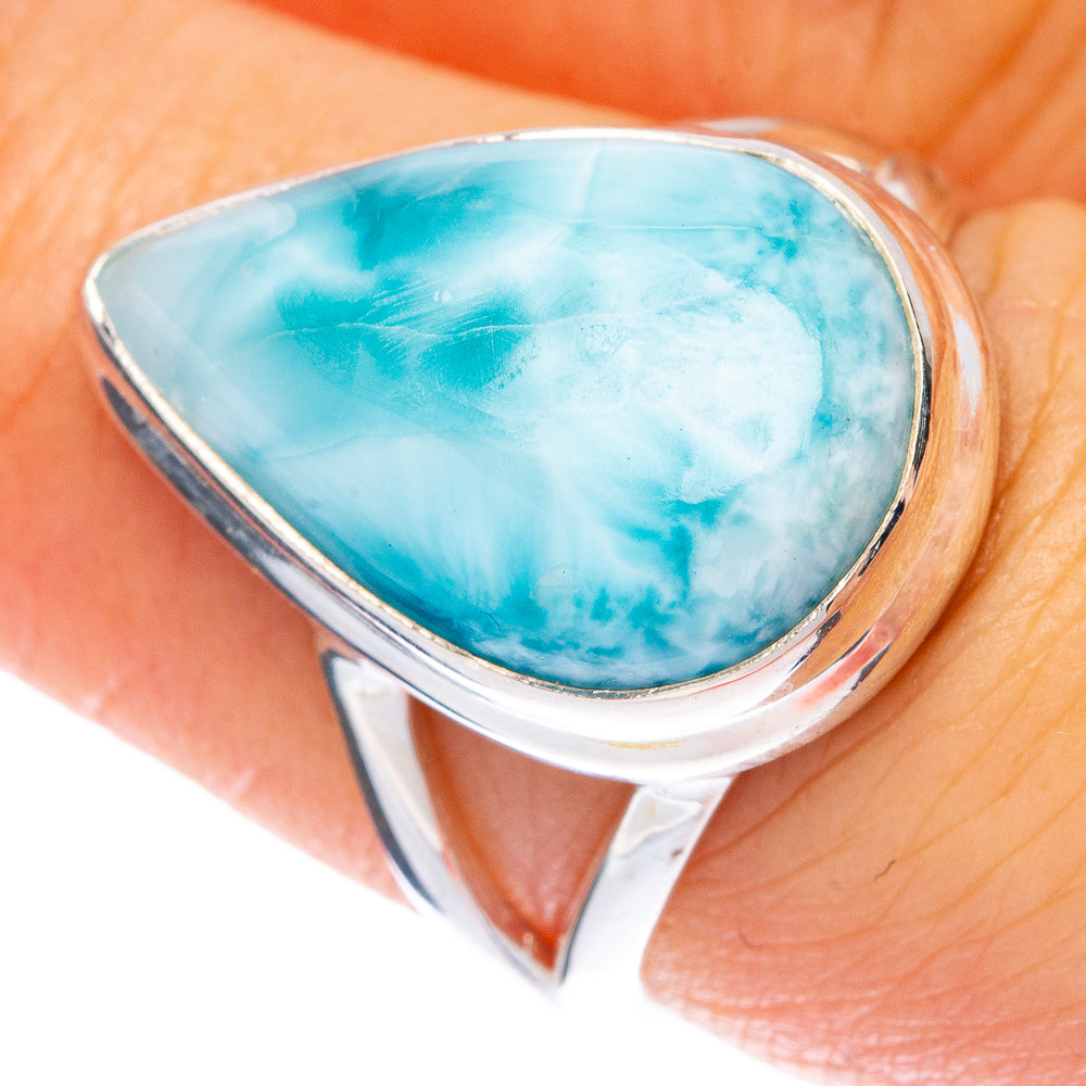 Larimar Ring Size 7.5 (925 Sterling Silver) R146047