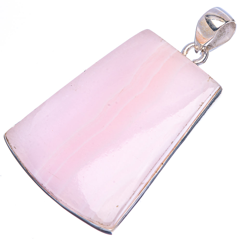 Pink Opal Pendant 1 3/4" (925 Sterling Silver) P43135