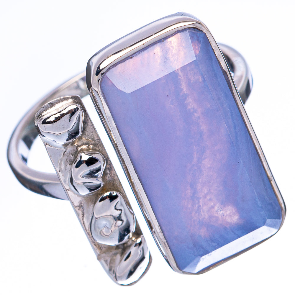 Asc Premium Blue Lace Agate Ring Size 8 (925 Sterling Silver) R3525