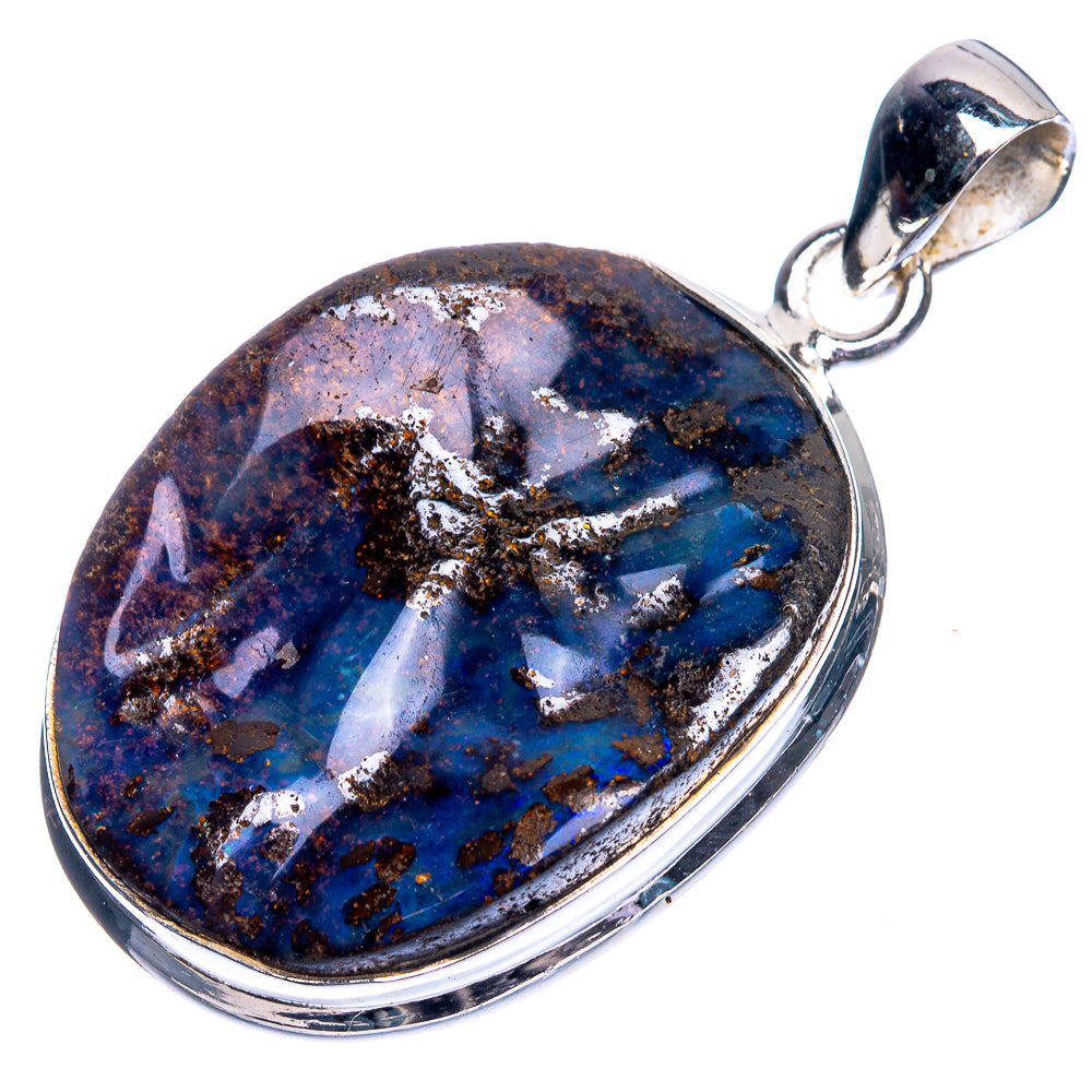 Boulder Opal Pendant 1 5/8" (925 Sterling Silver) P39356