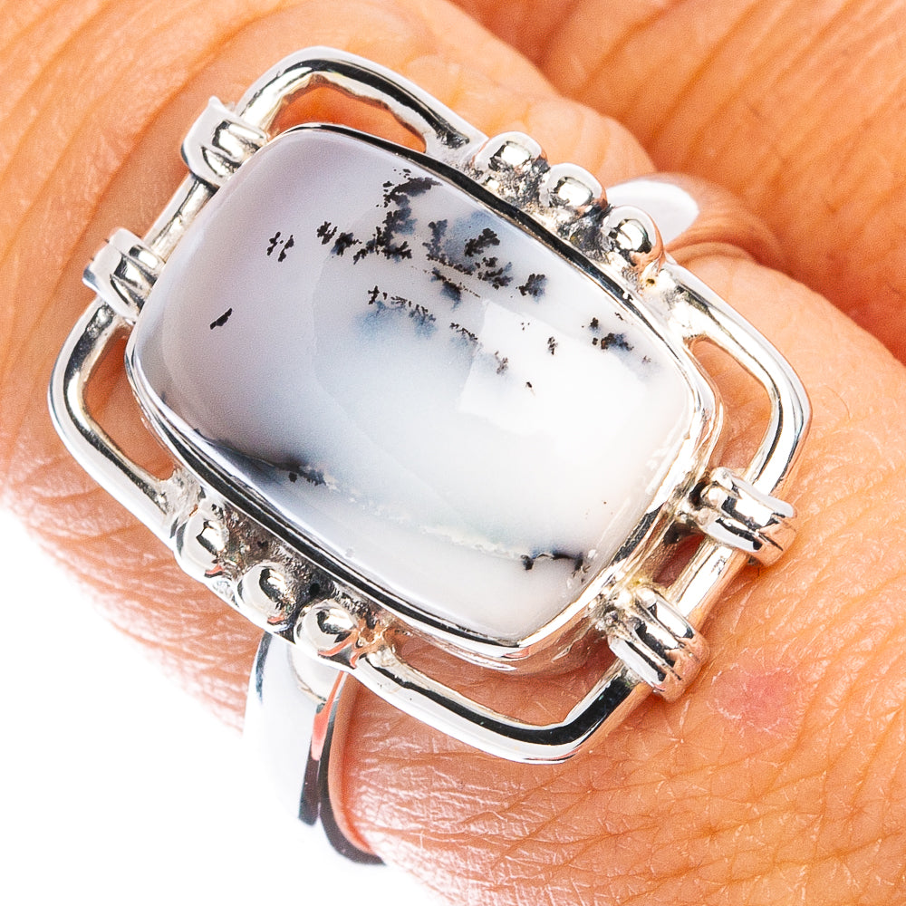 Premium Dendritic Opal Ring Size 8 (925 Sterling Silver) R8047