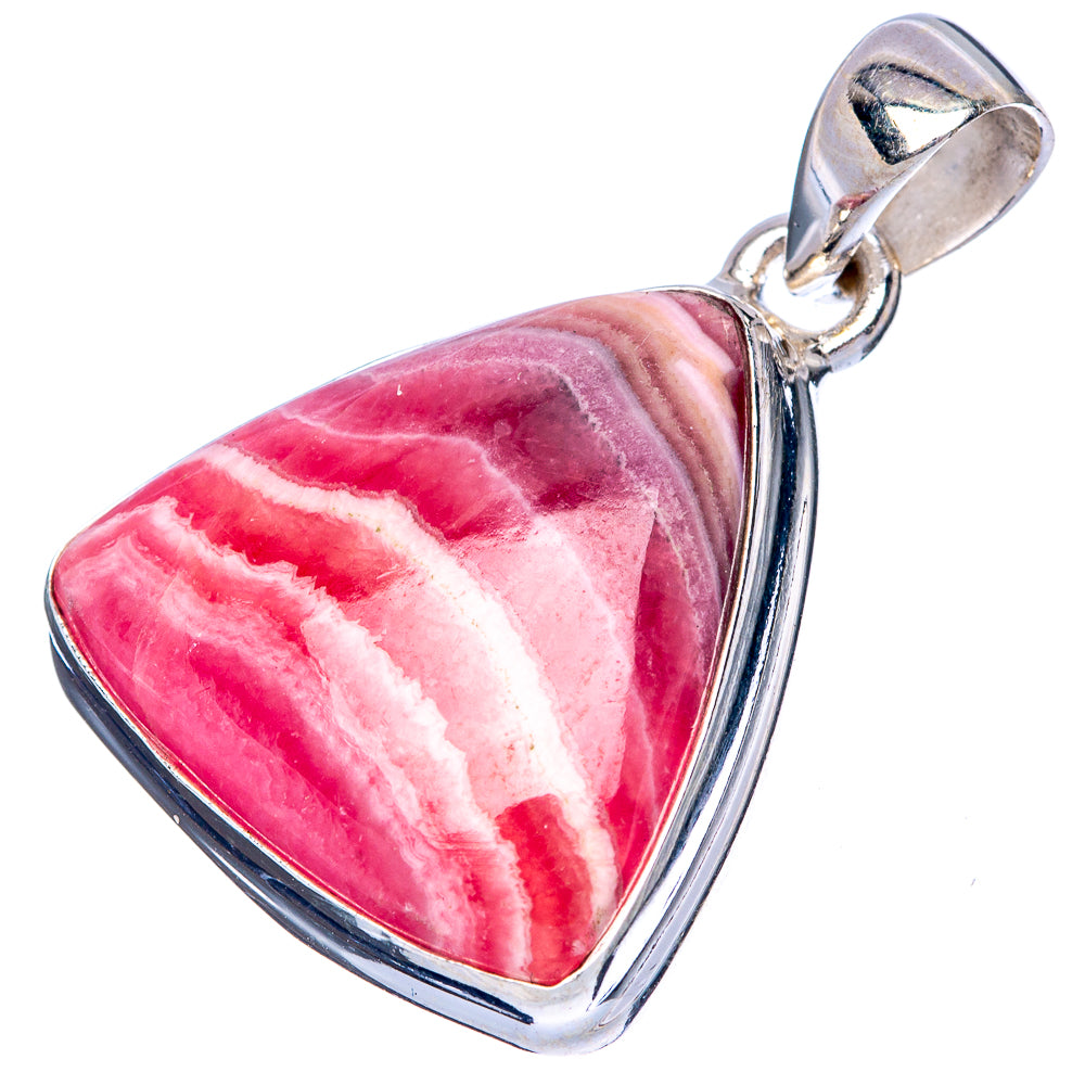 Rhodochrosite Pendant 1 1/4" (925 Sterling Silver) P42797