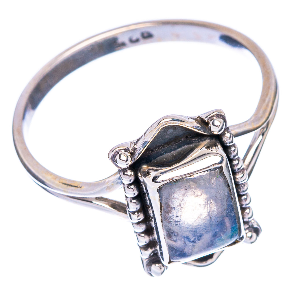 Rainbow Moonstone Dainty Ring Size 8 (925 Sterling Silver) R146932