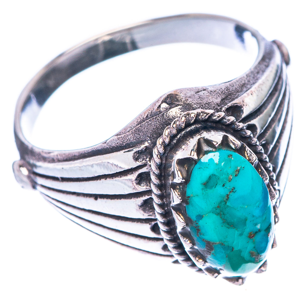 Rare Arizona Turquoise Ring Size 7.25 (925 Sterling Silver) R1563