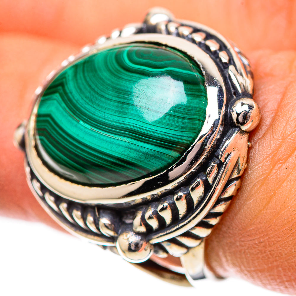 Malachite Ring Size 6.5 (925 Sterling Silver) RING139127