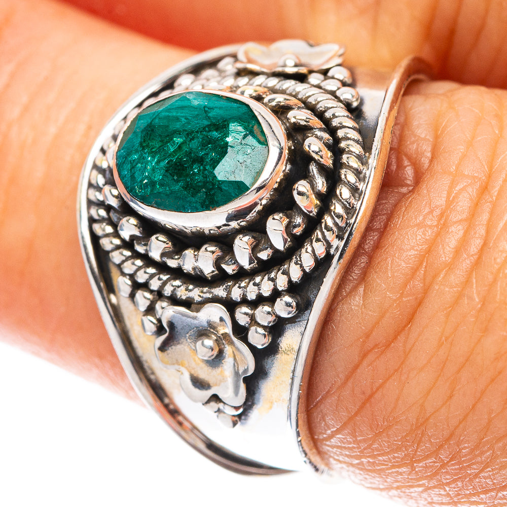 Green Sillimanite 925 Sterling Silver Ring Size 7 (925 Sterling Silver) R5427