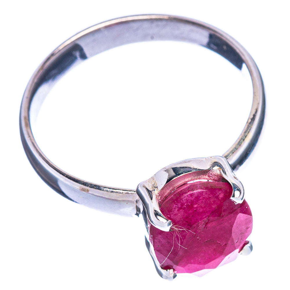 Glass Filled Ruby Ring Size 7.5 (925 Sterling Silver) R147159