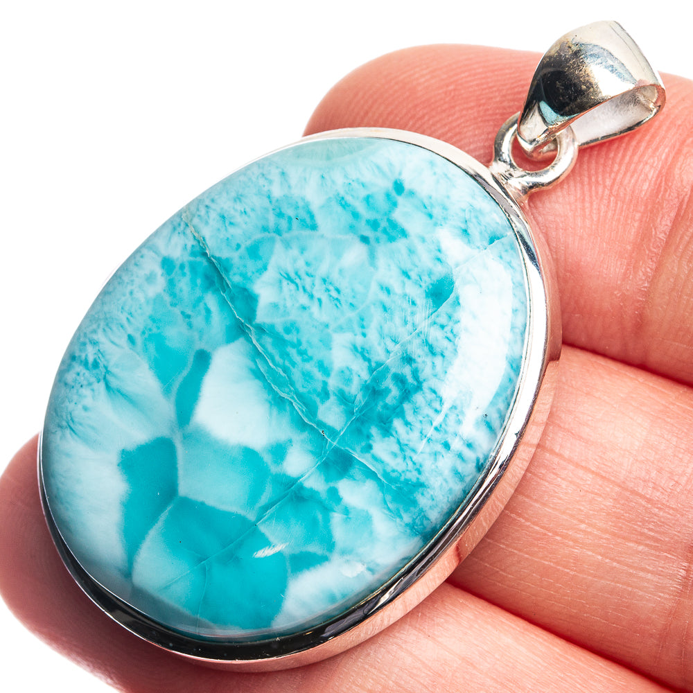 Larimar Pendant 11 5/8" (925 Sterling Silver) P39083