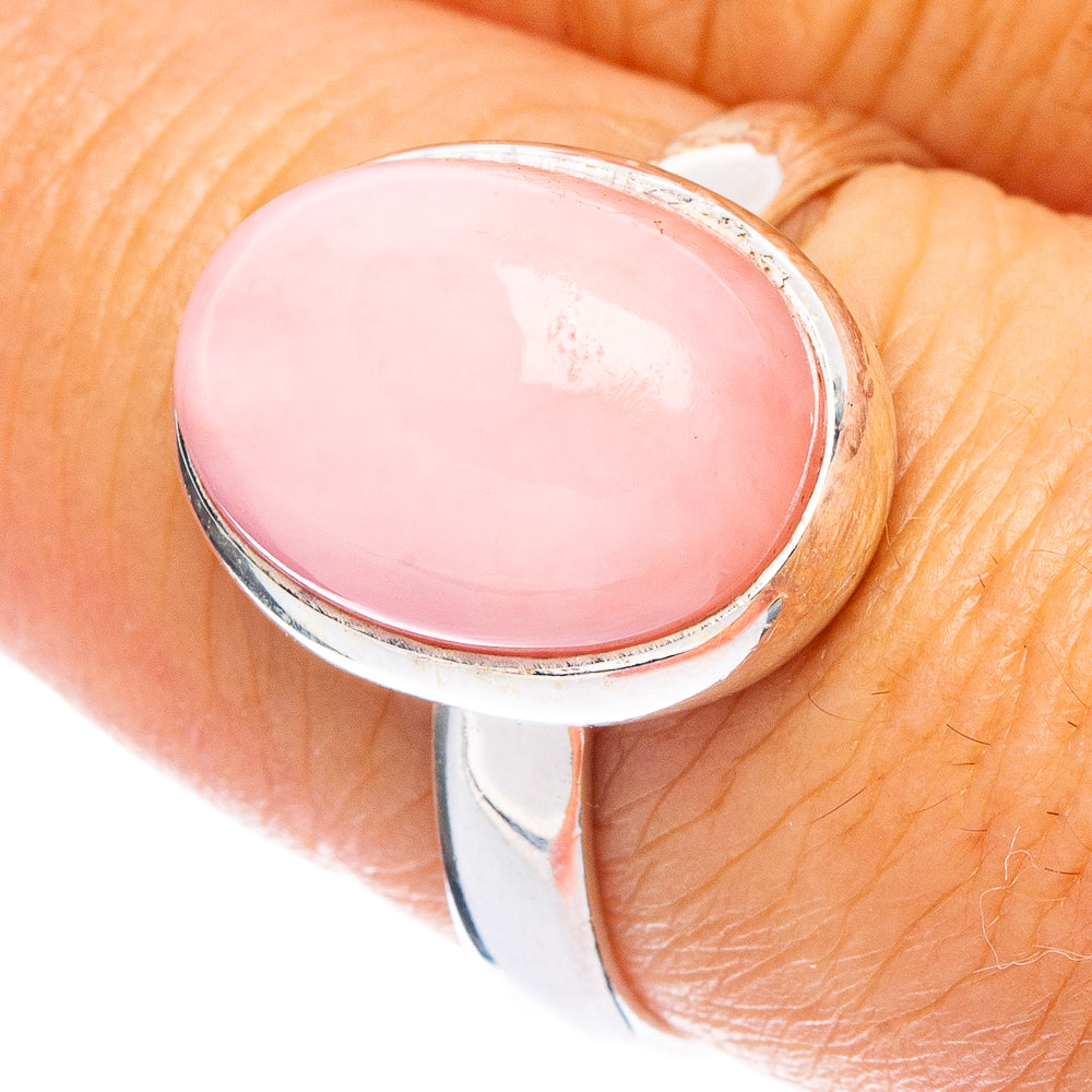 Pink Opal Ring Size 7.75 (925 Sterling Silver) R7270