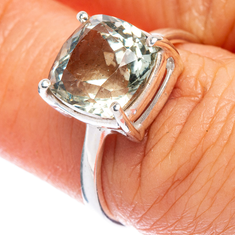 Rare Prasiolite Ring Size 6.75 (925 Sterling Silver) R146705