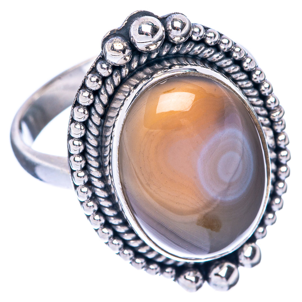 Botswana Agate Ring Size 8 (925 Sterling Silver) R144898