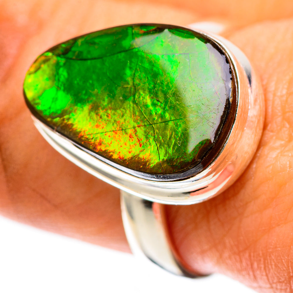 Canadian Ammolite Ring Size 9 (925 Sterling Silver) RING138504