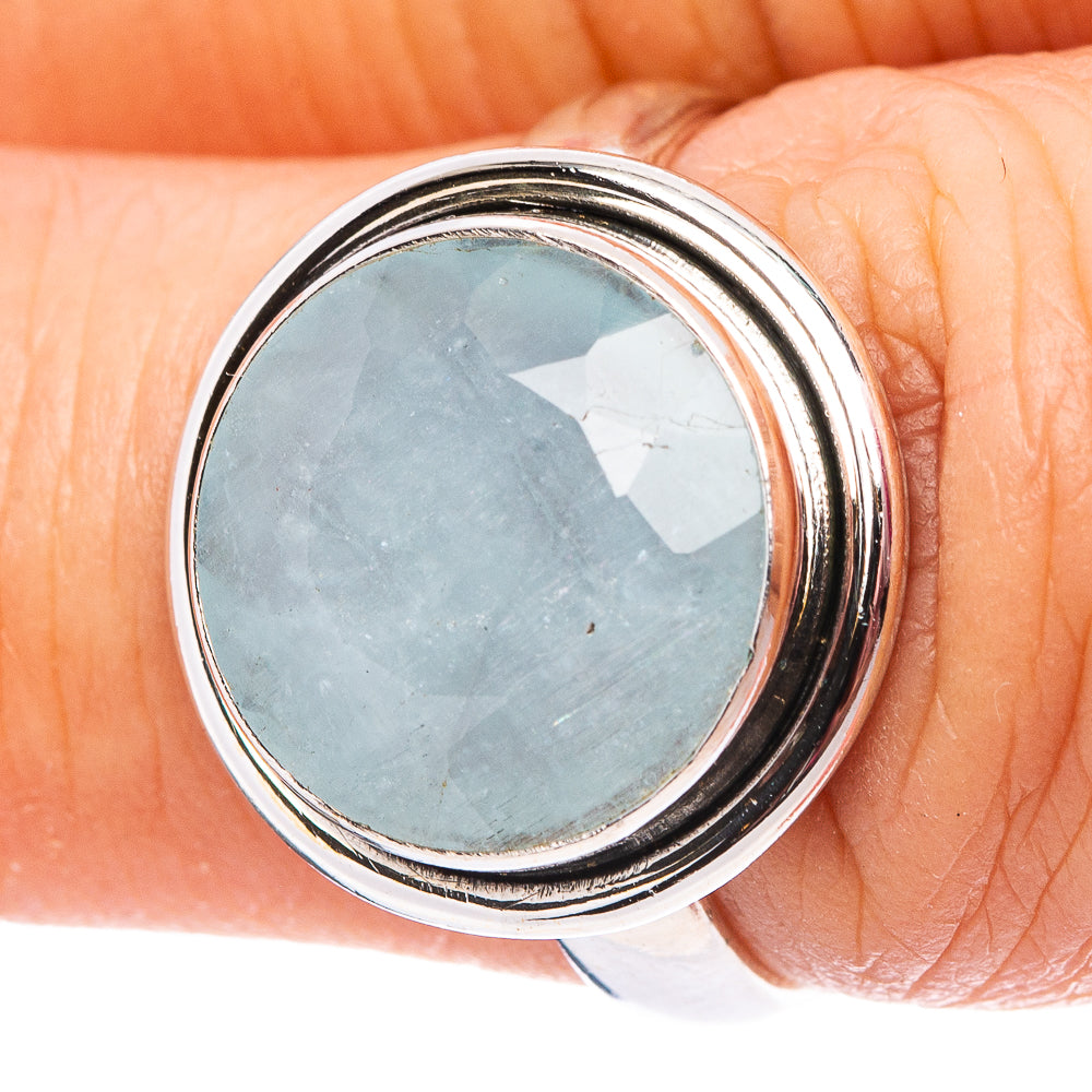 Aquamarine Ring Size 6.5 (.925 Sterling Silver)