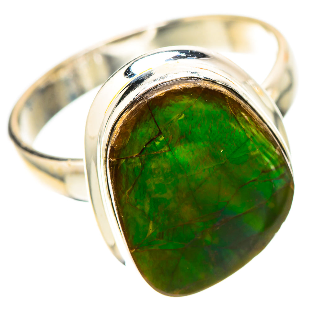 Canadian Ammolite 925 Sterling Silver Ring Size 9 (925 Sterling Silver) RING139413
