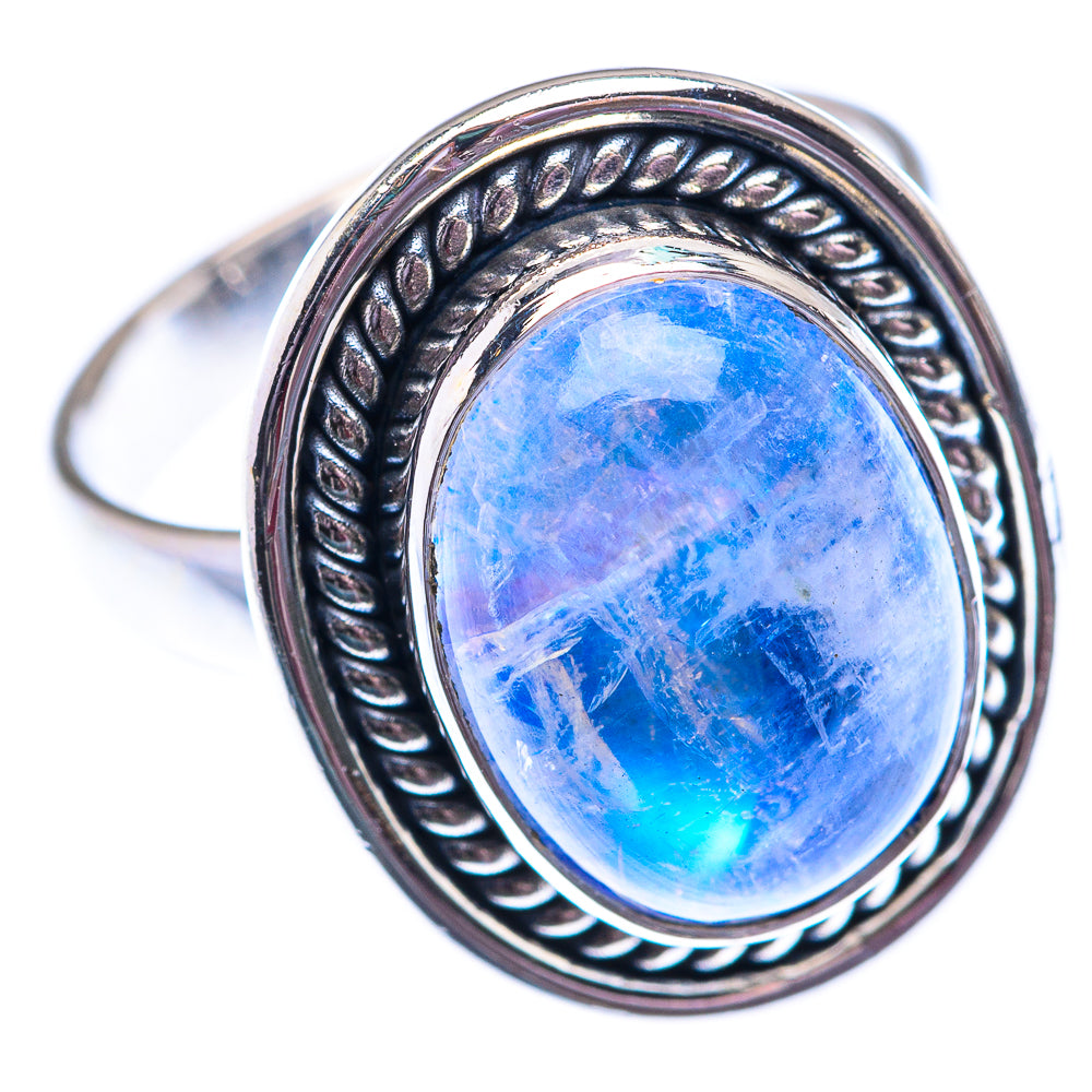 Rainbow Moonstone 925 Sterling Silver Ring Size 6.75 (925 Sterling Silver) RING140313